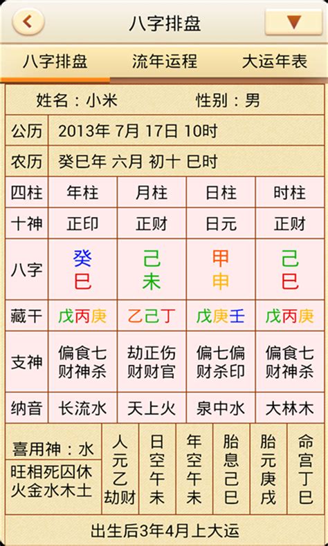 八字 排 盘|四柱八字排盘